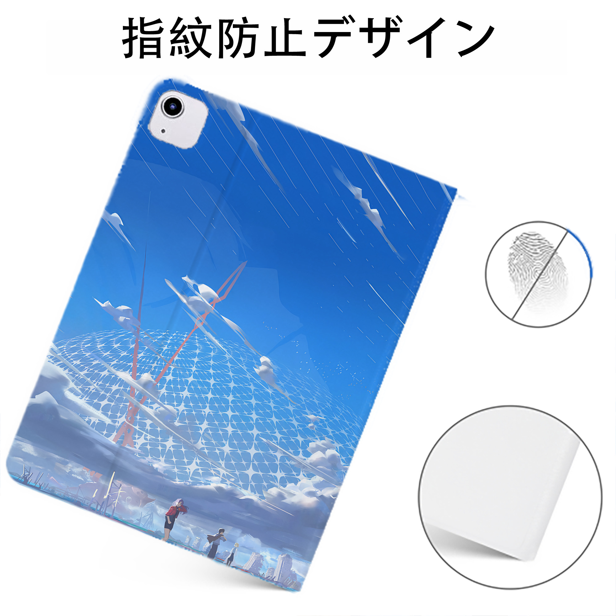 （画像用） EVA 新世紀エヴァンゲリオン IPadケース ペンホルダー付き ブックスタイルデザイン